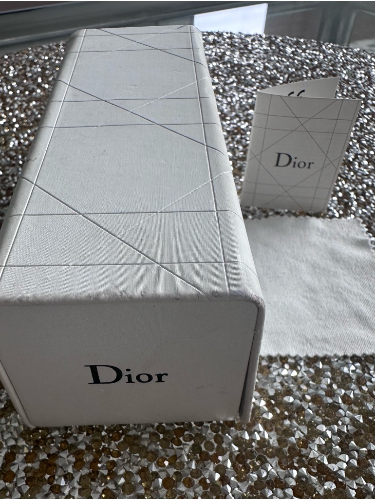 Dior White Box With Booklet And Cloth